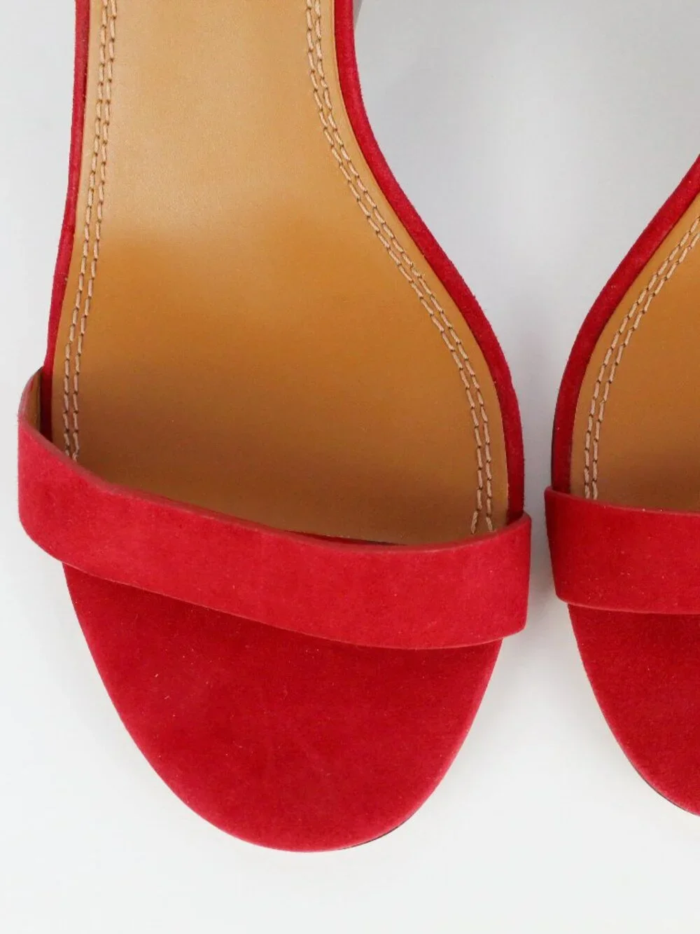 NEW Tory Burch Mini Benton Suede Leather Wedge Sandals Red Apple US 8.5